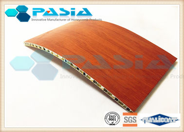 China Wood Veneer Aluminium Honeycomb Ceiling Panels For Clean Room Weather Proof supplier